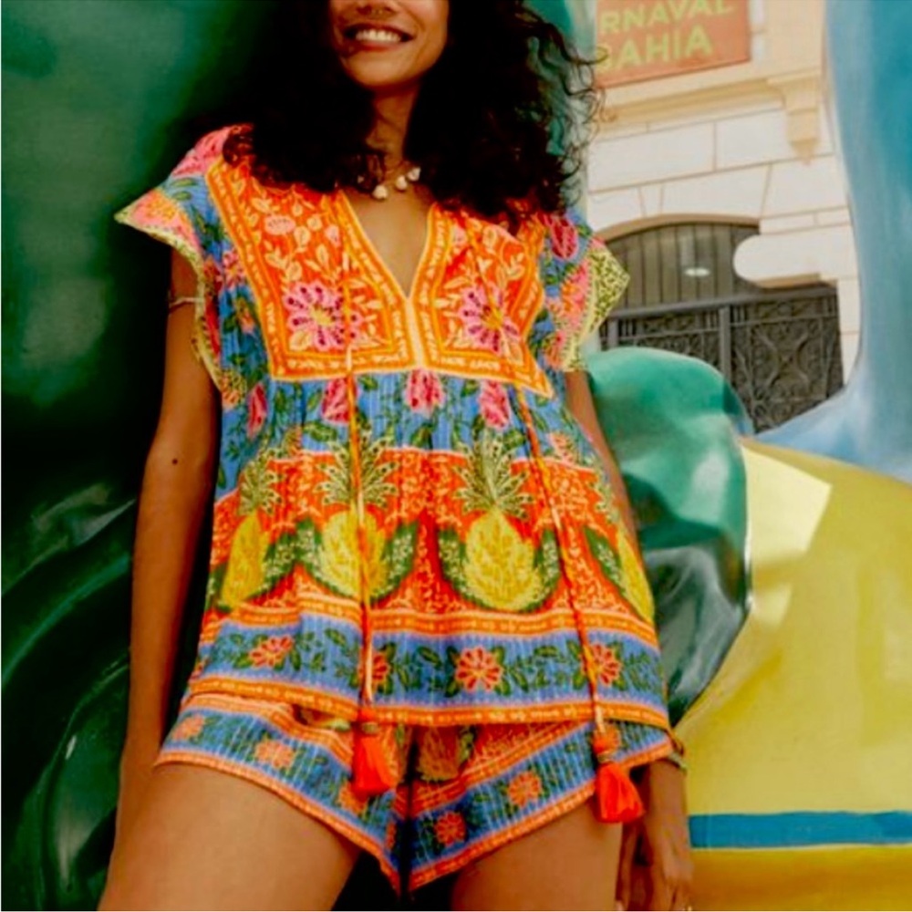 Farm Rio Top and Shorts Set